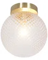 Kenroy Home Prismatic 1-light Flush Mount In White