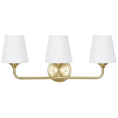 KENROY HOME KENROY HOME ROBERTS 22 1/2" BRUSHED GOLD 3-LIGHT VANITY BATH LIGHT