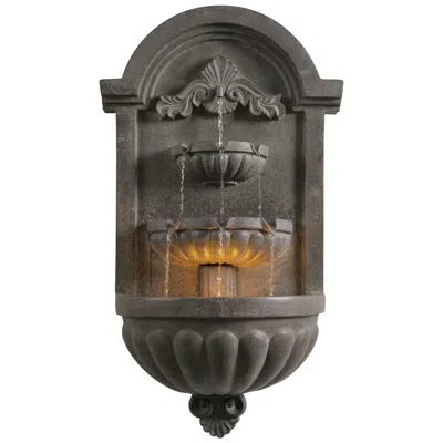 Kenroy Home San Pablo 34.63" High Plum Bronze Wall Fountain