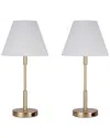 Kenroy Home Set Of 2 Marlow Lamps With Usb Ports In Gold
