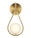 Kenroy Home Teardrop 1-light Wall Sconce In Gold