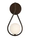 Kenroy Home Teardrop 1-light Wall Sconce In Brown