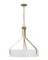 Kenroy Home Thayne 5-light Drum Pendant In White