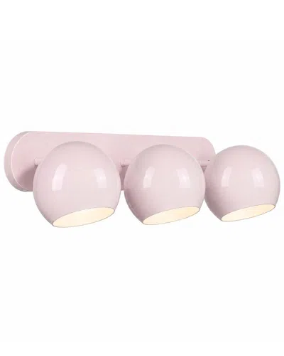 Kenroy Home Topsy 3-light Vanity In Pink