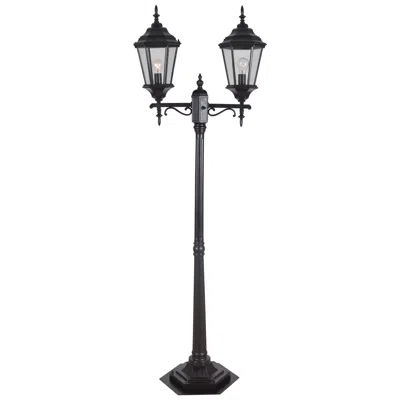 Kenroy Home Villa 75.5" High 2-light Oil Rubbed Bronze Post Light In Black