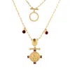 Kensho Heirlooms Women's The Capricorn Zodiac Amulet Necklace In Gold In Gold