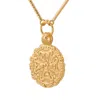 Kensho Heirlooms Women's The Circle Of Shalom Gold Gemstone Necklace In Gold