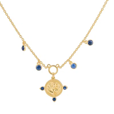 Kensho Heirlooms Women's The Virgo Zodiac Amulet Necklace In Gold