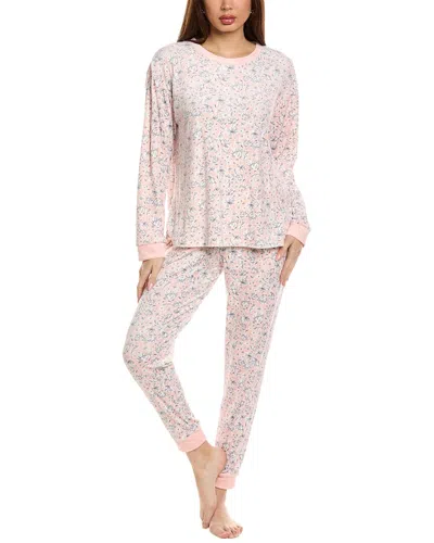 Kensie 2pc Pullover & Jogger Pant Set In Pink