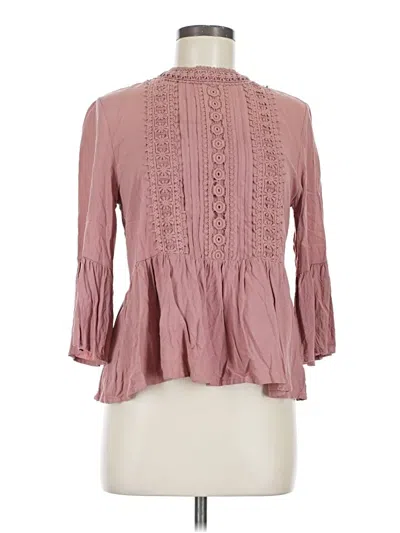 Pre-owned Kensie 3/4 Sleeve Blouse In Pink