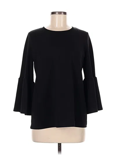 Pre-owned Kensie 3/4 Sleeve Top Black Boatneck Tops