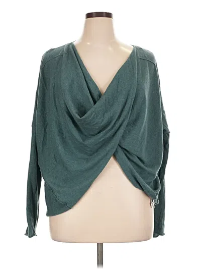 Pre-owned Kensie 3/4 Sleeve T-shirt In Teal