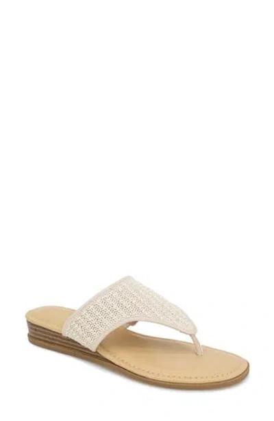 Kensie Abigail Woven Sandal In Off White