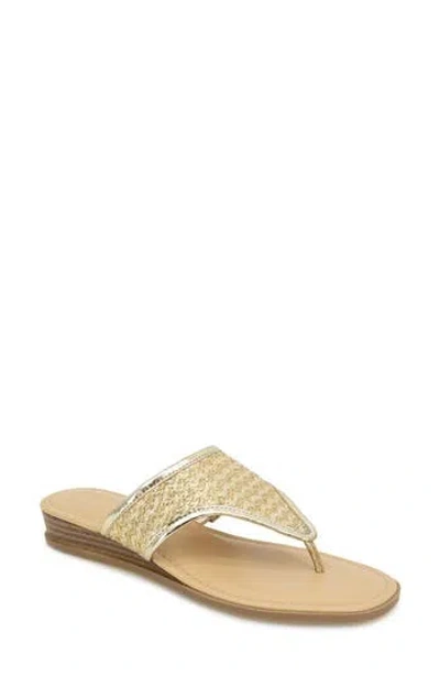Kensie Abigail Woven Sandal In Platino