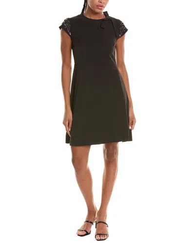 Kensie Embellished A-line Minidress In Black