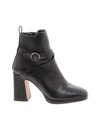 Pre-owned Kensie Ankle Boots In Black