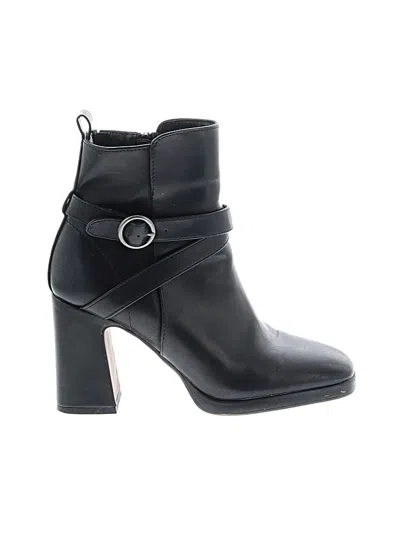 Pre-owned Kensie Ankle Boots In Black
