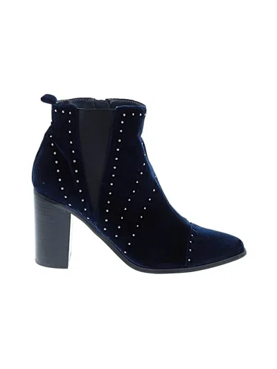 Pre-owned Kensie Ankle Boots In Blue