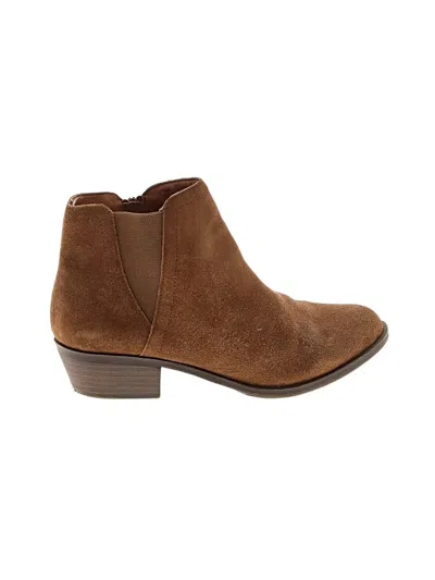 Pre-owned Kensie Ankle Boots In Brown