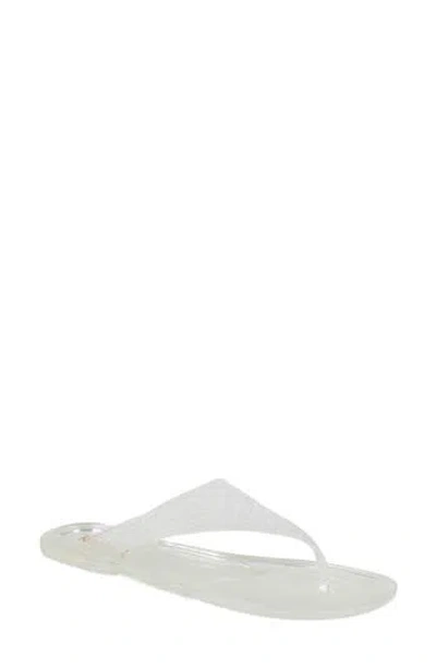 Kensie Balia Flip Flop In White