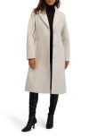 Kensie Belt Detail Coat In Brown