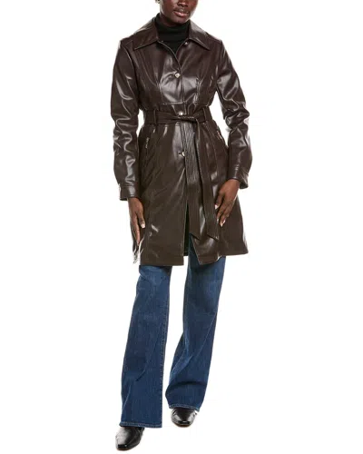 Kensie Smooth Pu Medium Leather In Brown