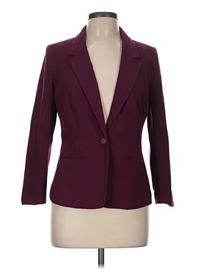 Pre-owned Kensie Blazer Jacket In Burgundy