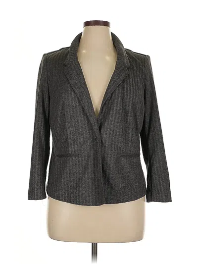 Pre-owned Kensie Blazer Jacket In Gray
