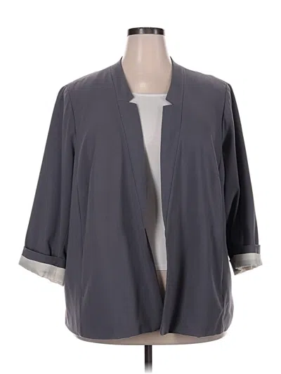 Pre-owned Kensie Blazer Jacket In Gray