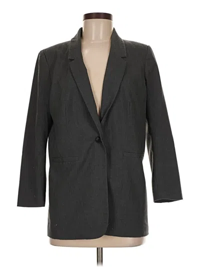 Pre-owned Kensie Blazer Jacket In Gray
