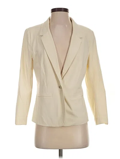 Pre-owned Kensie Blazer Jacket In Ivory