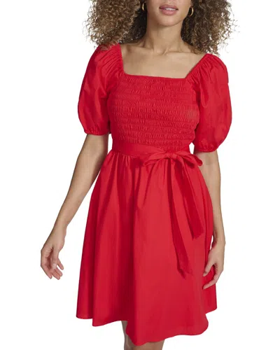 Kensie Blend Mini Dress In Red