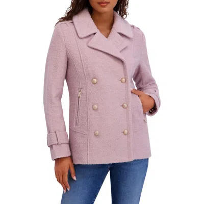 Kensie Bouclé Peacoat In Rose