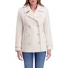 Kensie Women's Bouclé Wool-blend Peacoat In White