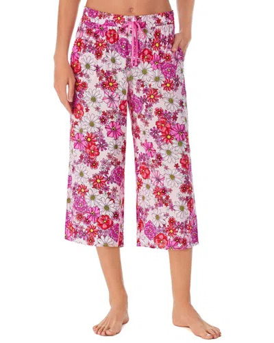 Kensie Capri Pajama Pant In Pink