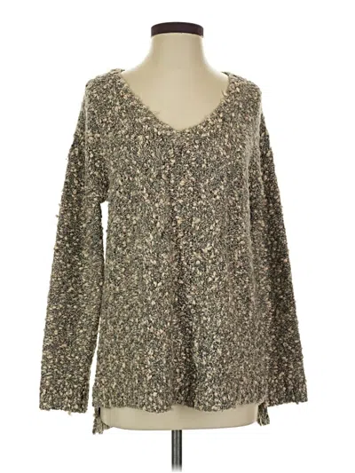 Pre-owned Kensie Cardigan Sweater In Brown
