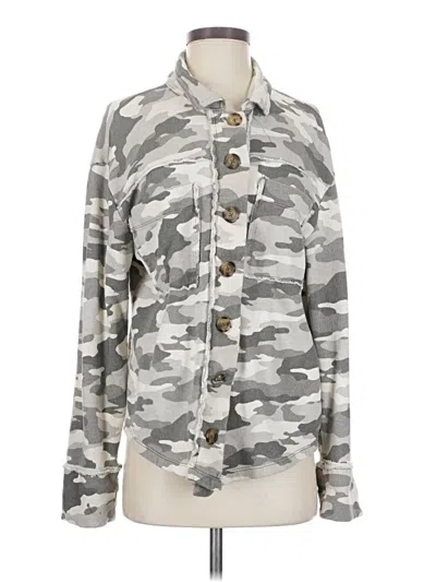 Pre-owned Kensie Cardigan Sweater In Gray