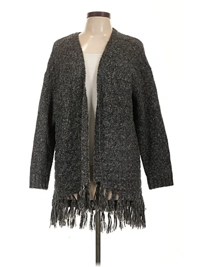Pre-owned Kensie Cardigan Sweater In Gray