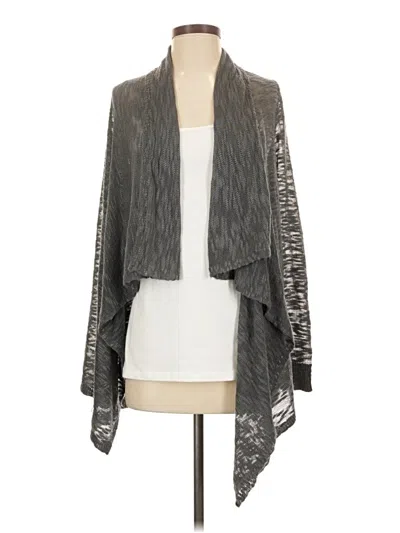 Pre-owned Kensie Cardigan Sweater In Gray