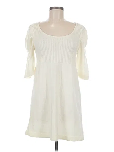 Pre-owned Kensie Cardigan Sweater In Ivory