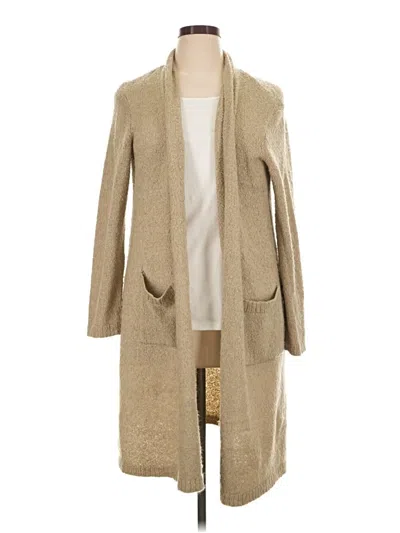 Pre-owned Kensie Cardigan Sweater In Tan
