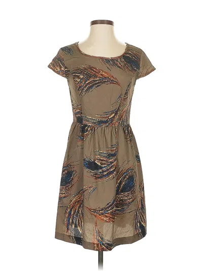 Pre-owned Kensie Casual Dress In Brown