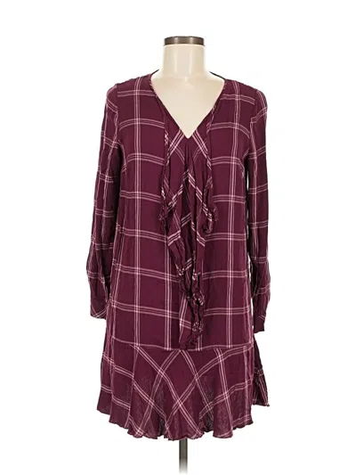 Pre-owned Kensie Casual Dress In Burgundy