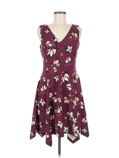Pre-owned Kensie Casual Dress In Burgundy