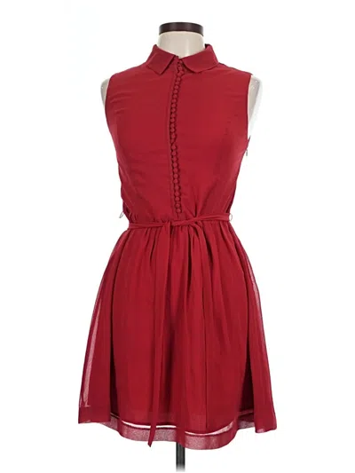 Pre-owned Kensie Casual Dress In Burgundy