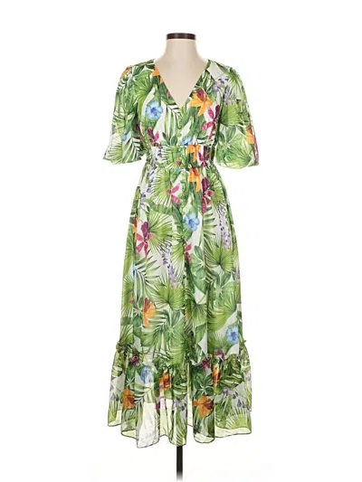 Pre-owned Kensie Casual Dress In Green