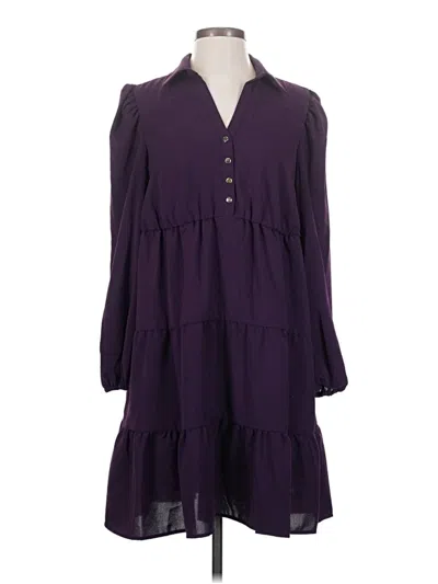 Pre-owned Kensie Casual Dress In Purple