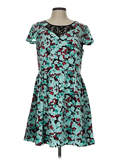 Pre-owned Kensie Casual Dress In Teal