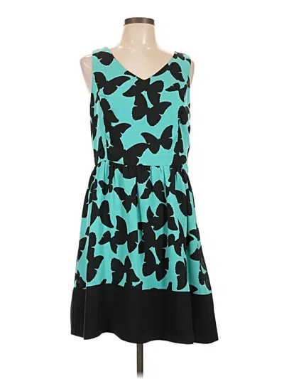 Pre-owned Kensie Casual Dress In Teal