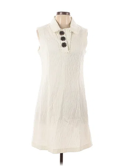 Pre-owned Kensie Casual Dress In White